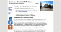 Desktop Screenshot of canalandriversidepubs.co.uk
